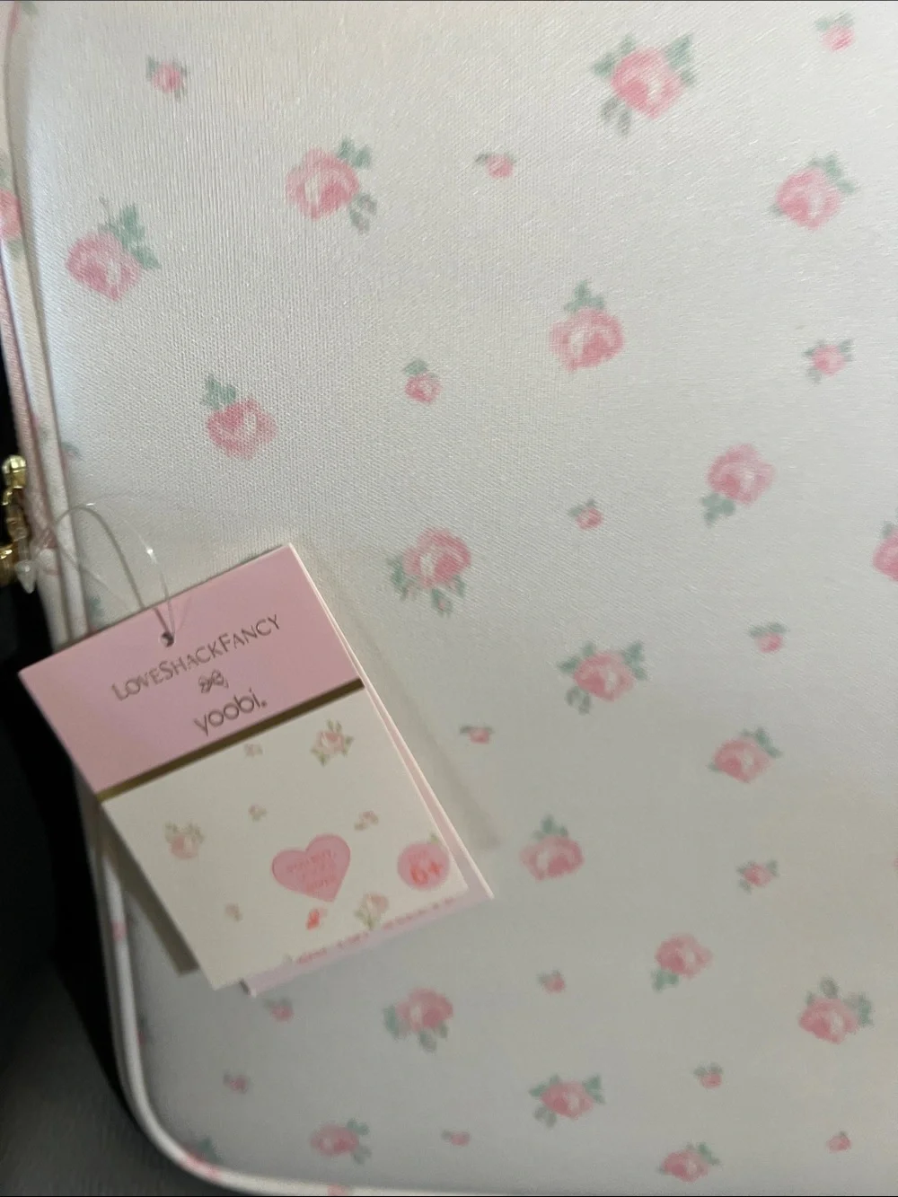 NWT Love Shack Fancy by Target Pink Floral Tablet Sleeve Case